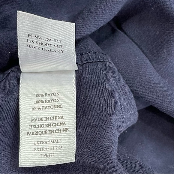 Rails Navy Galaxy Star Print Button Front Top Blouse Size XS - Picture 9 of 9